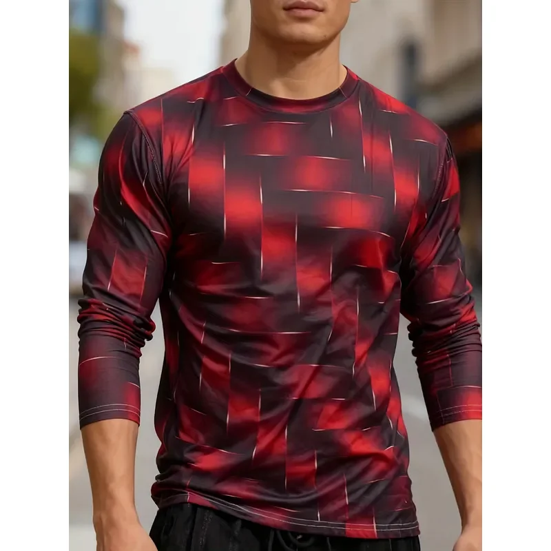 Hiking - 3D Printed Casual Long Sleeve Men's