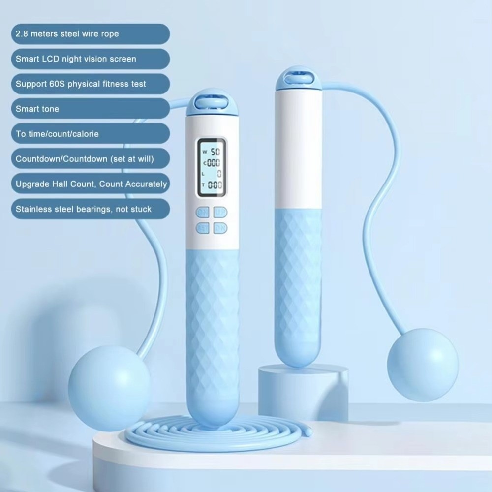 Portable Cordless Ropeless Jum - Smart Jump Rope Digital Counter review and price