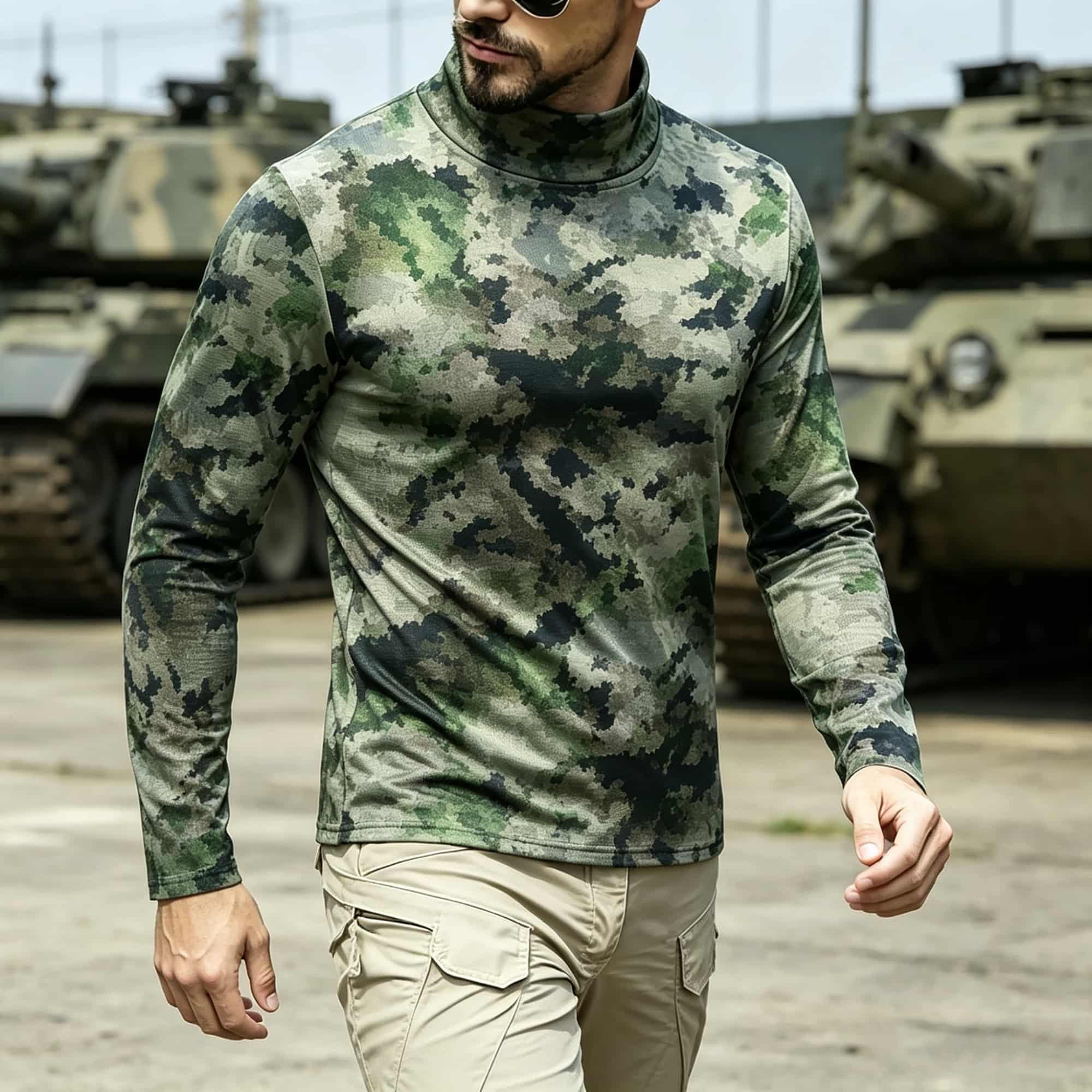 Men Tactical Camouflage Print  - Hiking review and price
